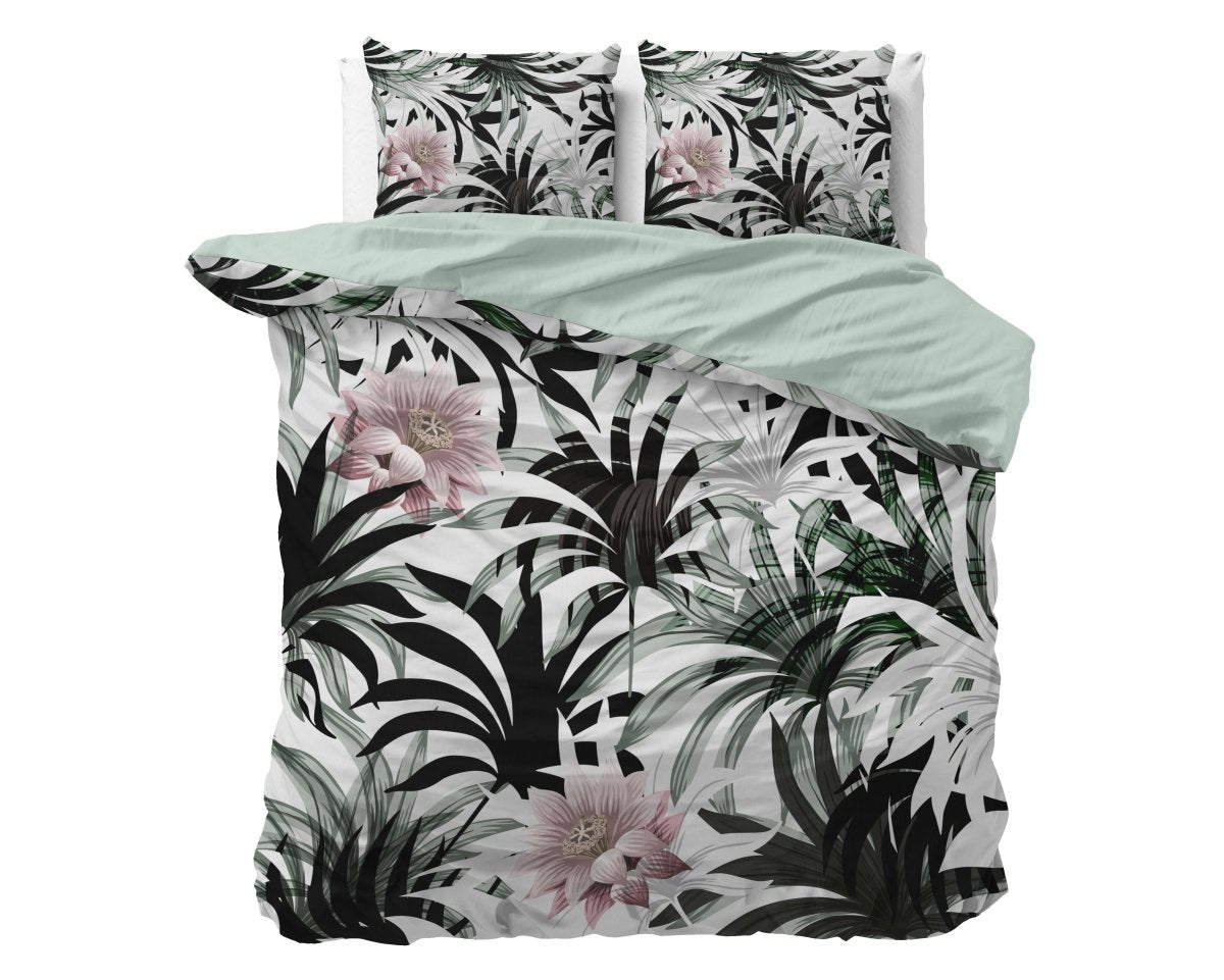Microfibre Duvet Cover Set Suzette | White | King Long - 240cm (W) x 220cm (L) - The Bedding & Blankets Store