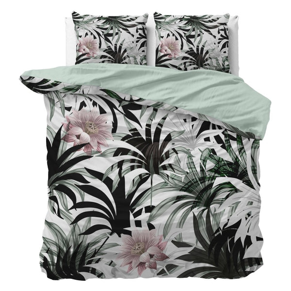 Microfibre Duvet Cover Set Suzette | White | King Long - 240cm (W) x 220cm (L) - The Bedding & Blankets Store