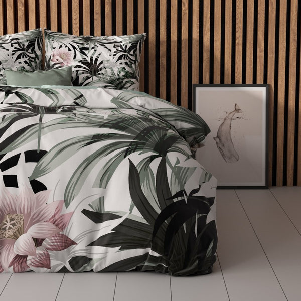 Microfibre Duvet Cover Set Suzette | White | King Long - 240cm (W) x 220cm (L) - The Bedding & Blankets Store