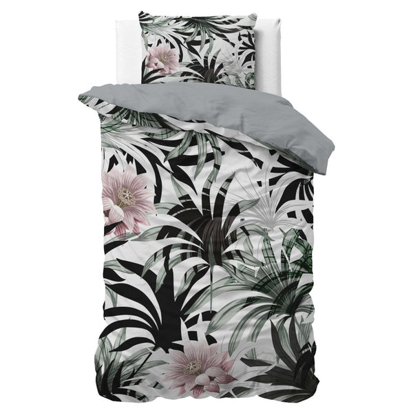 Microfibre Duvet Cover Set Suzette | White | King Long - 240cm (W) x 220cm (L) - The Bedding & Blankets Store