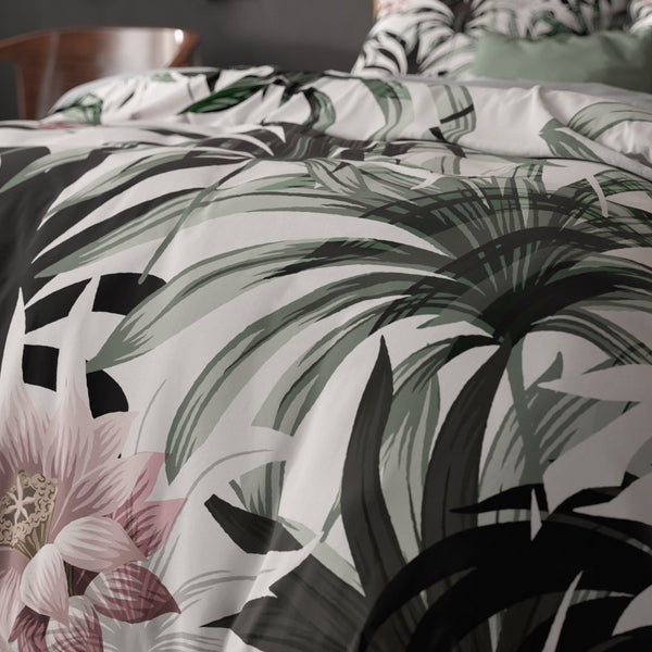 Microfibre Duvet Cover Set Suzette | White | King Long - 240cm (W) x 220cm (L) - The Bedding & Blankets Store