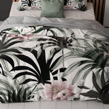 Microfibre Duvet Cover Set Suzette | White | King Long - 240cm (W) x 220cm (L) - The Bedding & Blankets Store