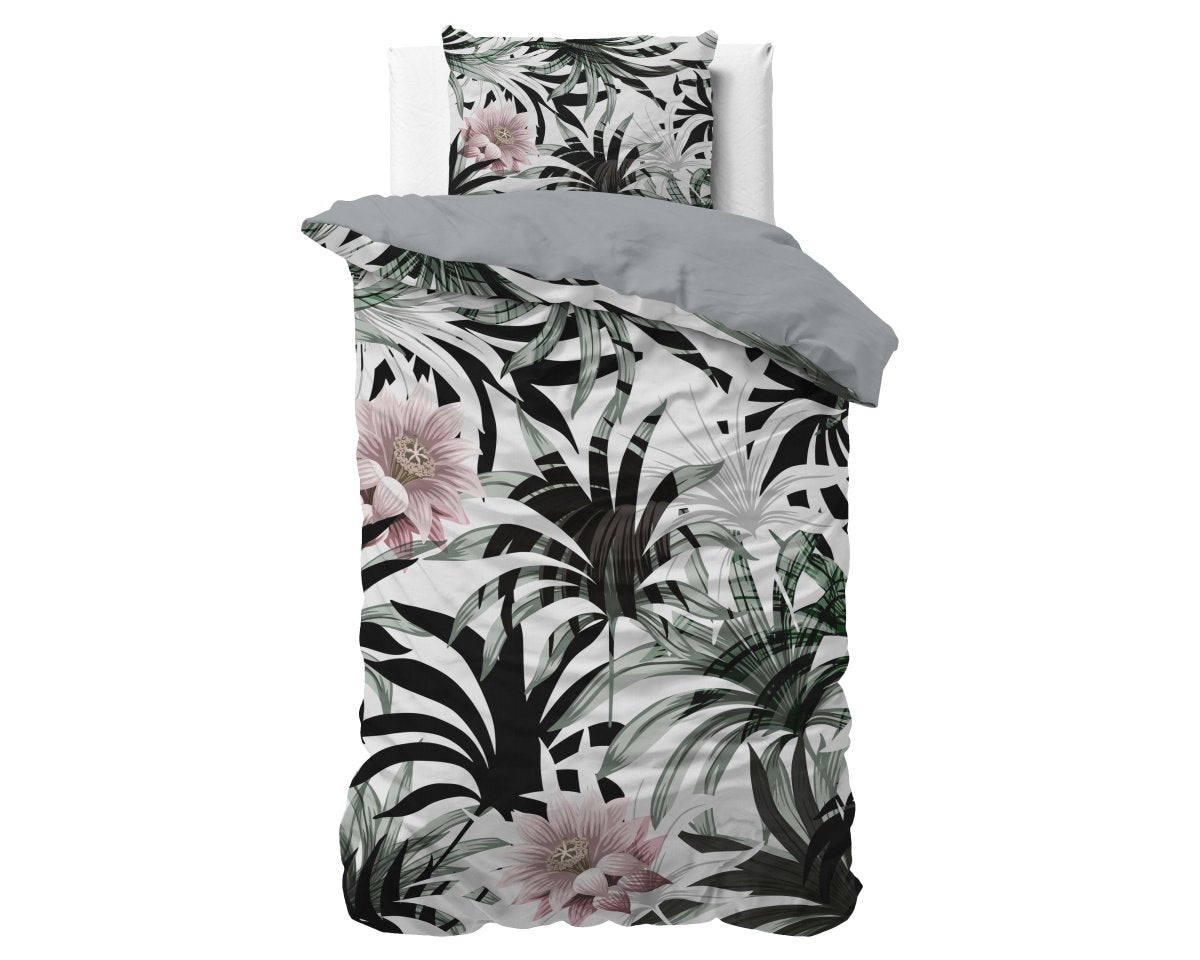 Microfibre Duvet Cover Set Suzette | White | King Long - 240cm (W) x 220cm (L) - The Bedding & Blankets Store