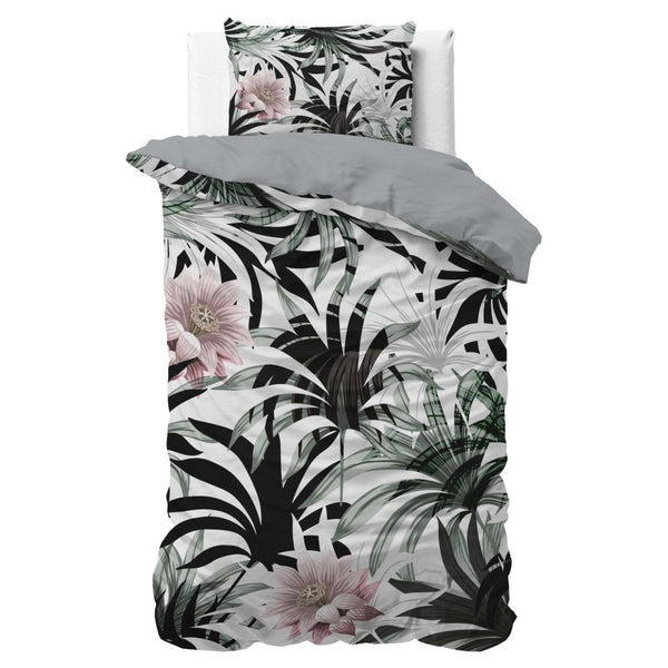 Microfibre Duvet Cover Set Suzette | White | King Long - 240cm (W) x 220cm (L) - The Bedding & Blankets Store