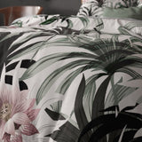 Microfibre Duvet Cover Set Suzette | White | King Long - 240cm (W) x 220cm (L) - The Bedding & Blankets Store