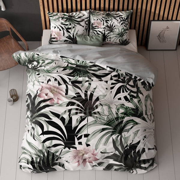 Microfibre Duvet Cover Set Suzette | White | King Long - 240cm (W) x 220cm (L) - The Bedding & Blankets Store