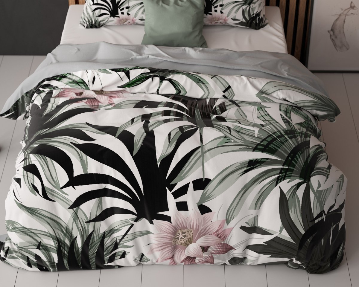 Microfibre Duvet Cover Set Suzette | White | King Long - 240cm (W) x 220cm (L) - The Bedding & Blankets Store