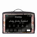 Microfibre Kids Coverless Duvet Dino | Sand | Single - 140cm (W) x 200cm (L) - The Bedding & Blankets Store