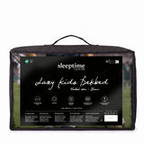 Microfibre Kids Coverless Duvet Football Star | Blue | Single - 140cm (W) x 200cm (L) - The Bedding & Blankets Store
