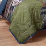 Microfibre Kids Coverless Duvet Football Star | Blue | Single - 140cm (W) x 200cm (L) - The Bedding & Blankets Store