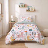 Microfibre Kids Coverless Duvet Horses | White | Single - 140cm (W) x 200cm (L) - The Bedding & Blankets Store