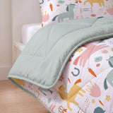 Microfibre Kids Coverless Duvet Horses | White | Single - 140cm (W) x 200cm (L) - The Bedding & Blankets Store