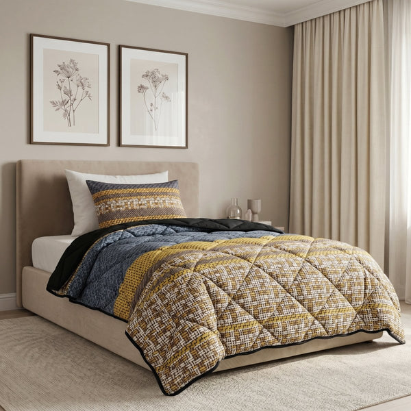 Microfibre Lazy Duvet Altor | Anthracite | King - 240cm (W) x 200cm (L) - The Bedding & Blankets Store
