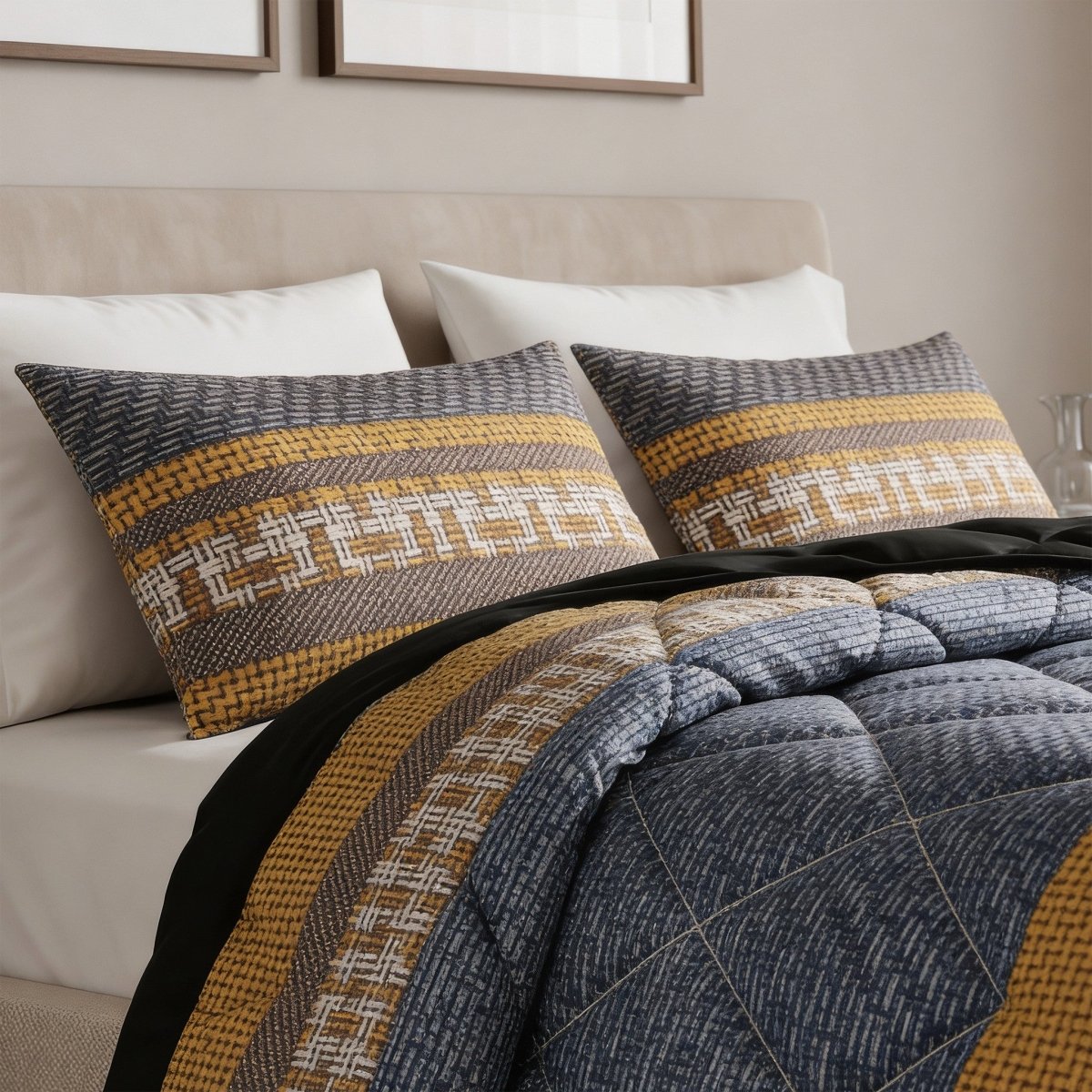 Microfibre Lazy Duvet Altor | Anthracite | King - 240cm (W) x 200cm (L) - The Bedding & Blankets Store