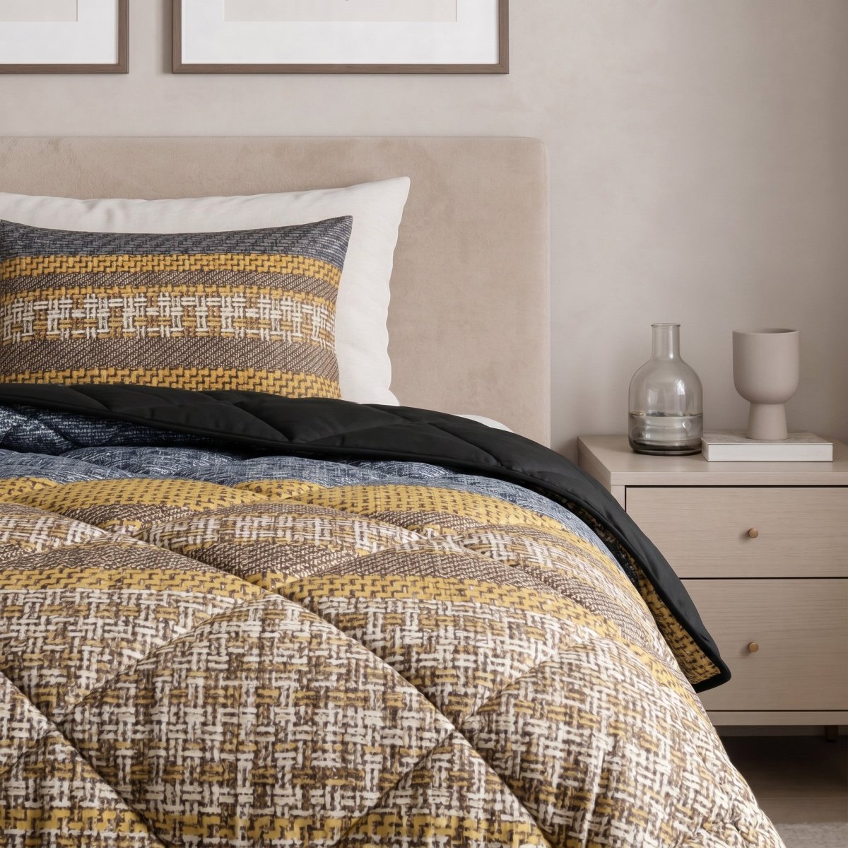 Microfibre Lazy Duvet Altor | Anthracite | King - 240cm (W) x 200cm (L) - The Bedding & Blankets Store