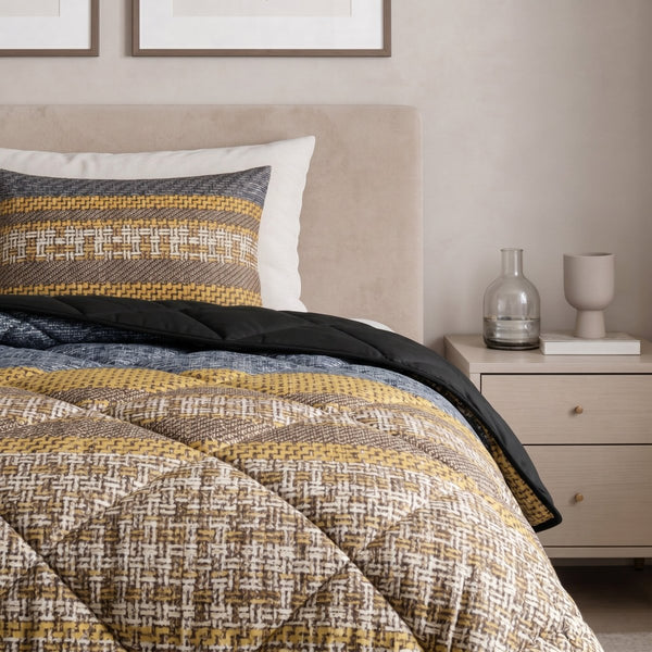 Microfibre Lazy Duvet Altor | Anthracite | King - 240cm (W) x 200cm (L) - The Bedding & Blankets Store