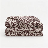 Microfibre Lazy Duvet Denzo | Red/Brown | King - 240cm (W) x 200cm (L) - The Bedding & Blankets Store