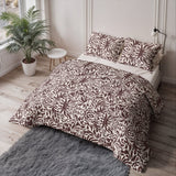 Microfibre Lazy Duvet Denzo | Red/Brown | King - 240cm (W) x 200cm (L) - The Bedding & Blankets Store