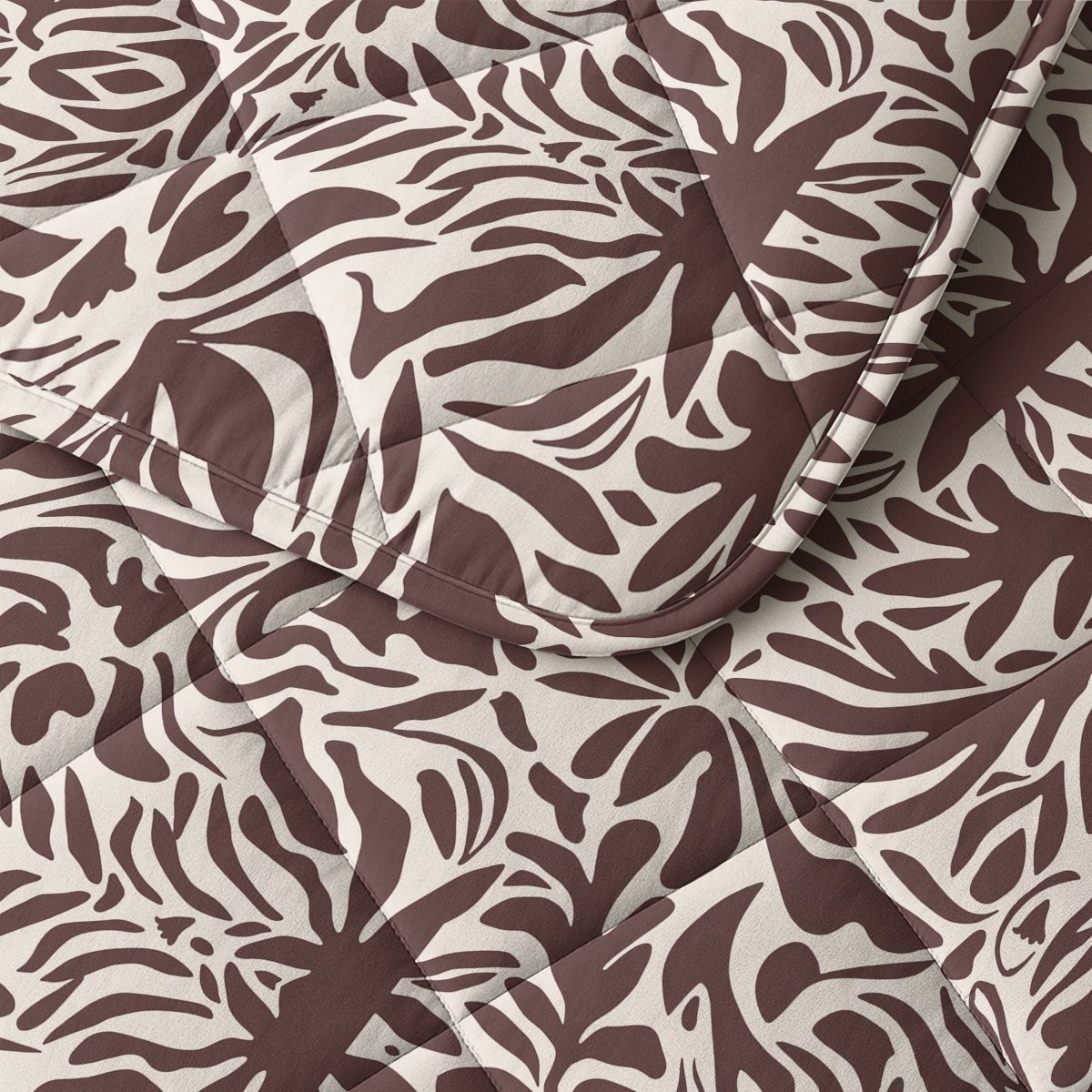 Microfibre Lazy Duvet Denzo | Red/Brown | King - 240cm (W) x 200cm (L) - The Bedding & Blankets Store