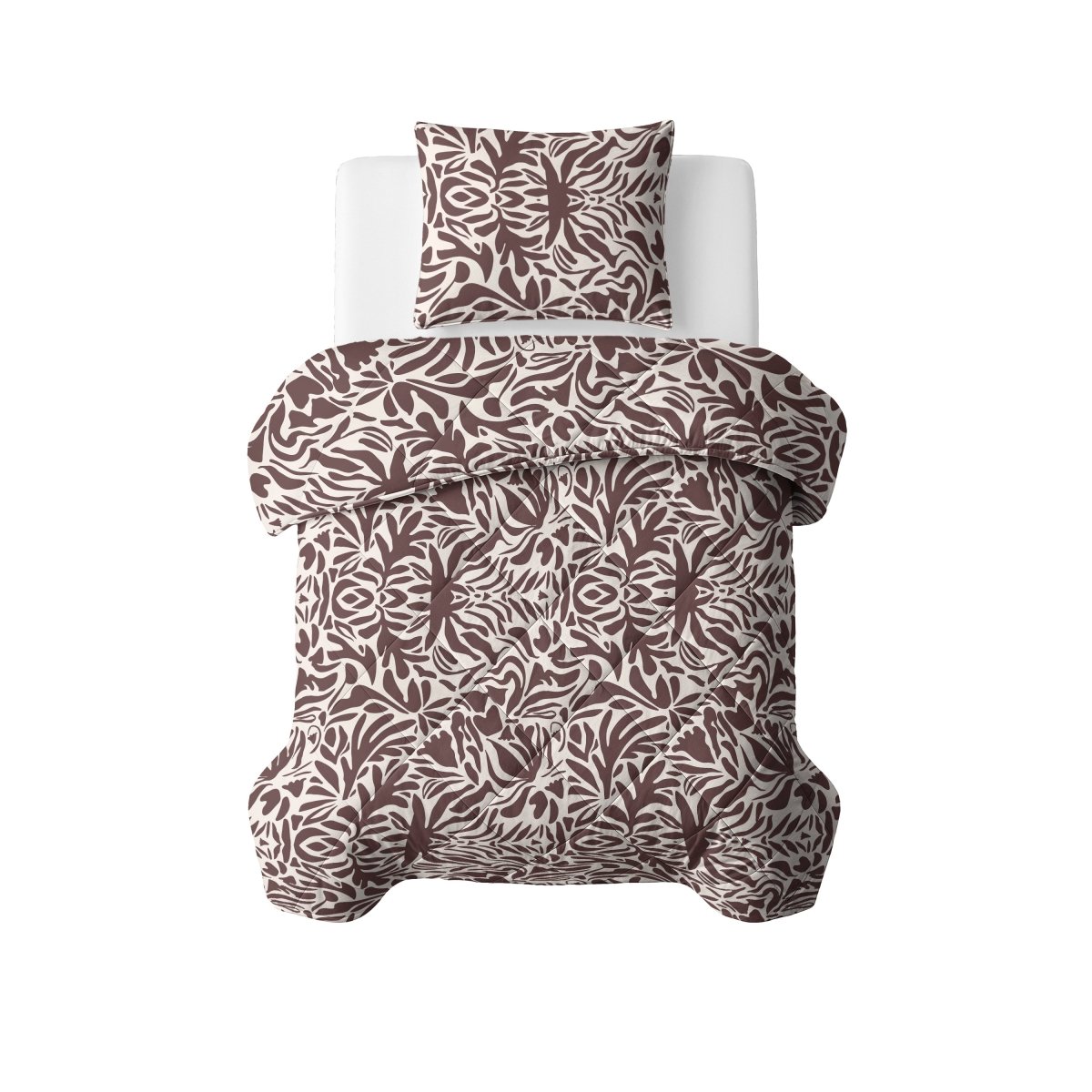 Microfibre Lazy Duvet Denzo | Red/Brown | King - 240cm (W) x 200cm (L) - The Bedding & Blankets Store