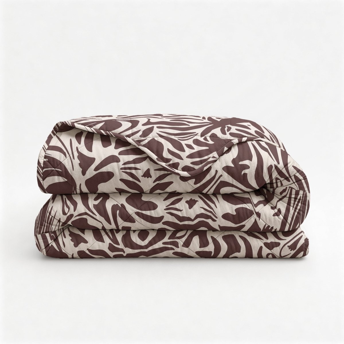 Microfibre Lazy Duvet Denzo | Red/Brown | King - 240cm (W) x 200cm (L) - The Bedding & Blankets Store