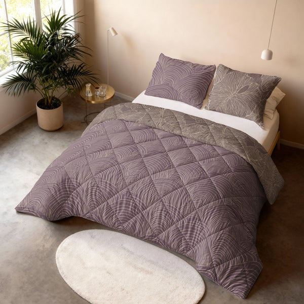 Microfibre Lazy Duvet Dreamy | Purple | King Long - 240cm (W) x 220cm (L) - The Bedding & Blankets Store