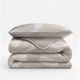 Microfibre Lazy Duvet Drifty | Sand/Grey | King Long - 240cm (W) x 220cm (L) - The Bedding & Blankets Store