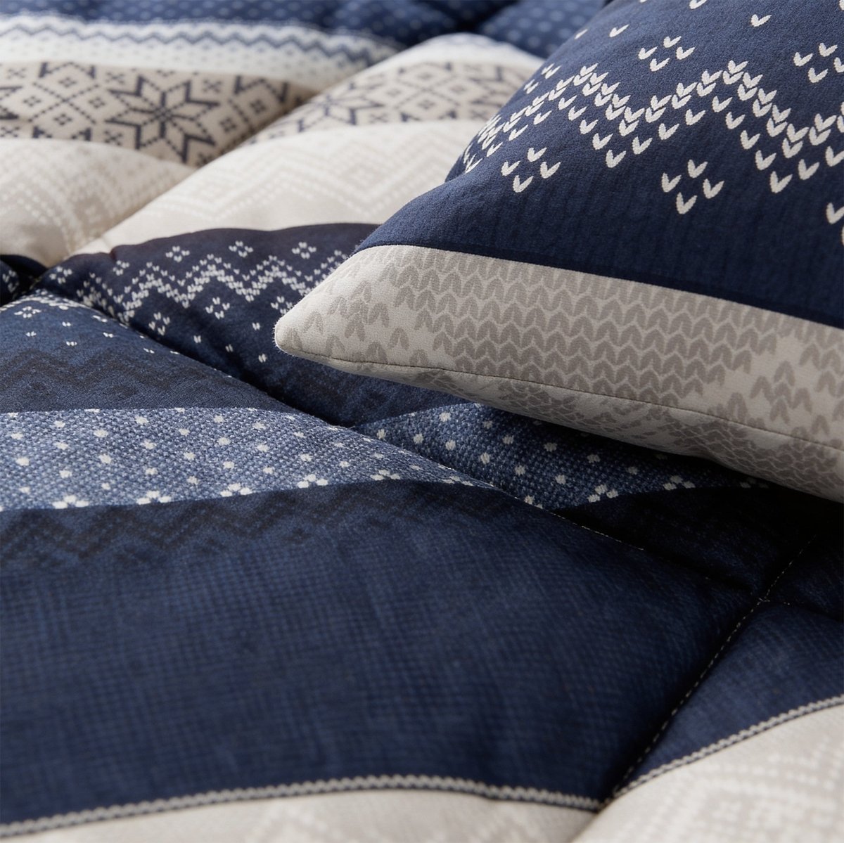 Microfibre Lazy Duvet Elisabeth | Navy | King - 240cm (W) x 200cm (L) - The Bedding & Blankets Store