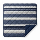 Microfibre Lazy Duvet Elisabeth | Navy | King - 240cm (W) x 200cm (L) - The Bedding & Blankets Store