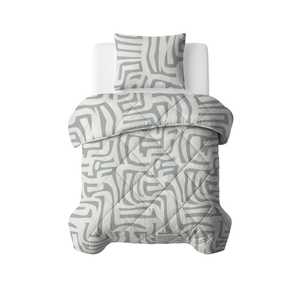 Microfibre Lazy Duvet Eran | Green | King - 240cm (W) x 200cm (L) - The Bedding & Blankets Store