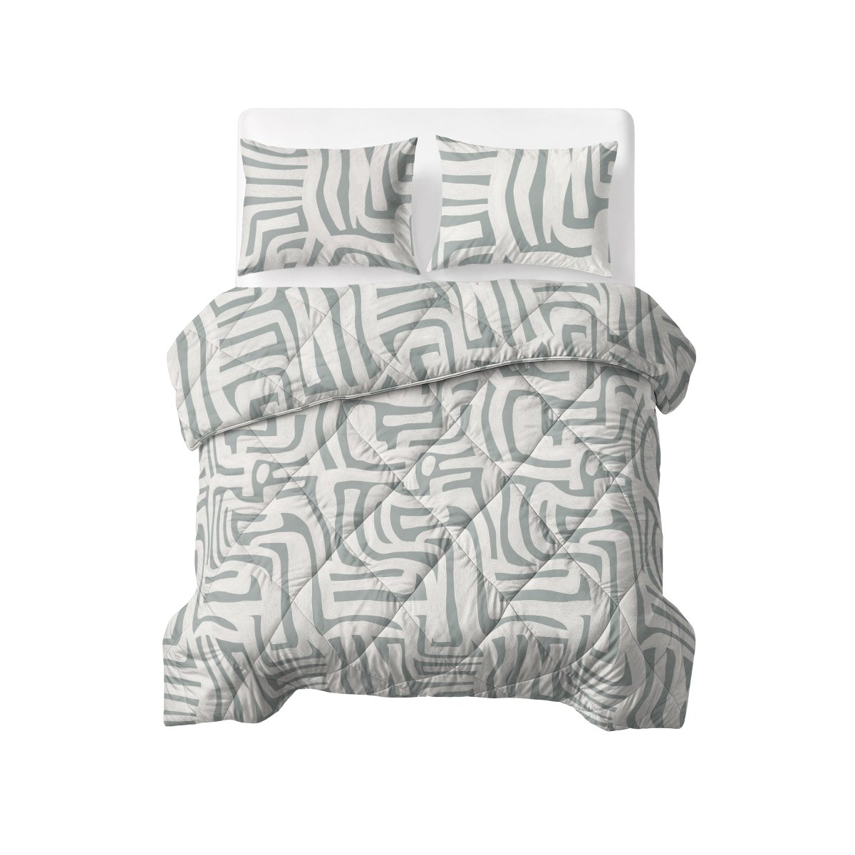 Microfibre Lazy Duvet Eran | Green | King - 240cm (W) x 200cm (L) - The Bedding & Blankets Store