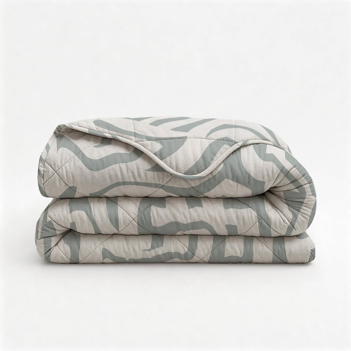 Microfibre Lazy Duvet Eran | Green | King - 240cm (W) x 200cm (L) - The Bedding & Blankets Store