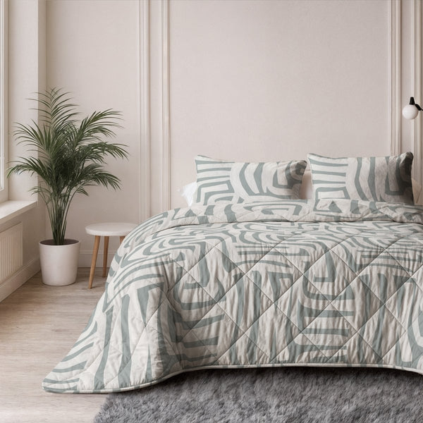 Microfibre Lazy Duvet Eran | Green | King - 240cm (W) x 200cm (L) - The Bedding & Blankets Store