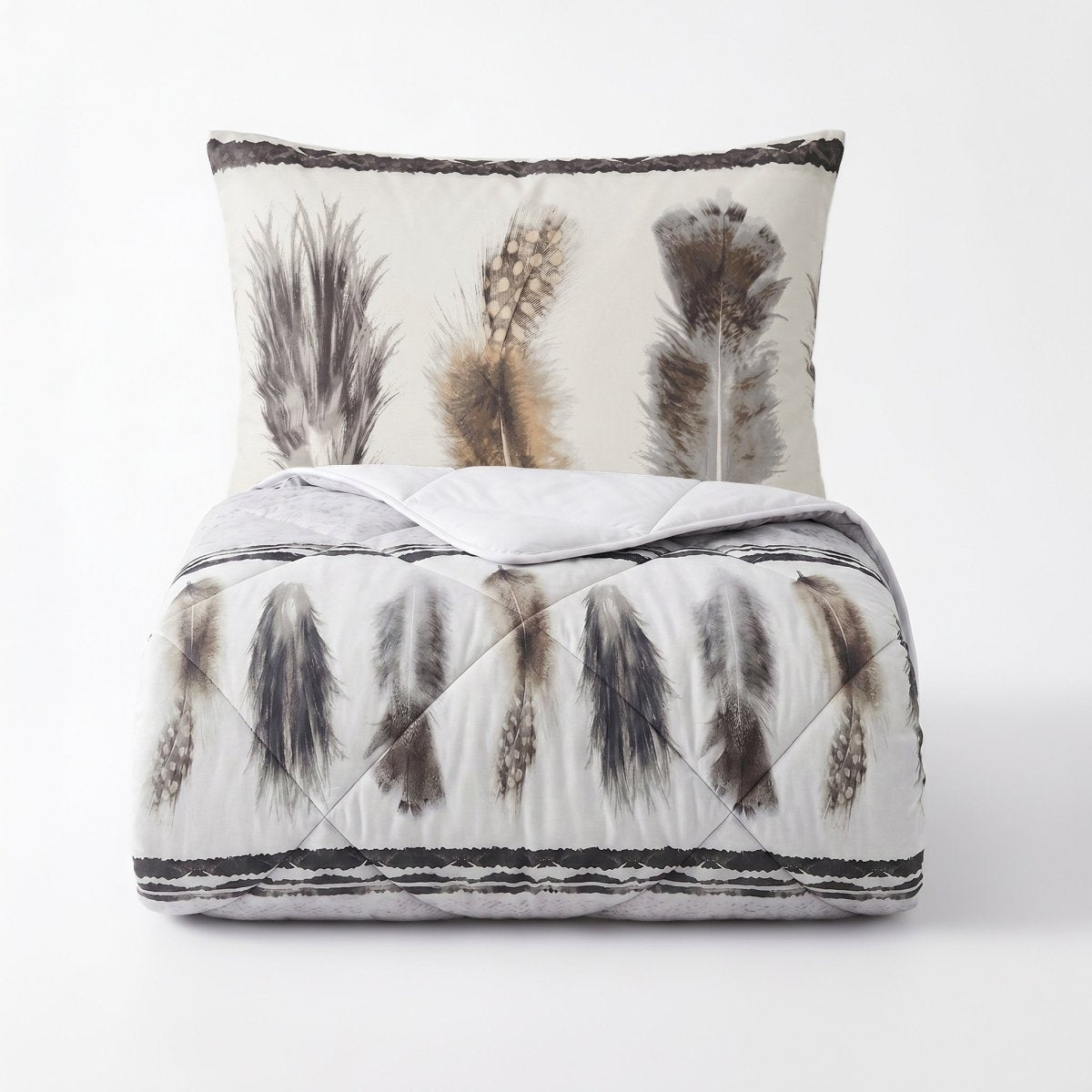 Microfibre Lazy Duvet Feathers 3 | Sand | King - 240cm (W) x 200cm (L) - The Bedding & Blankets Store