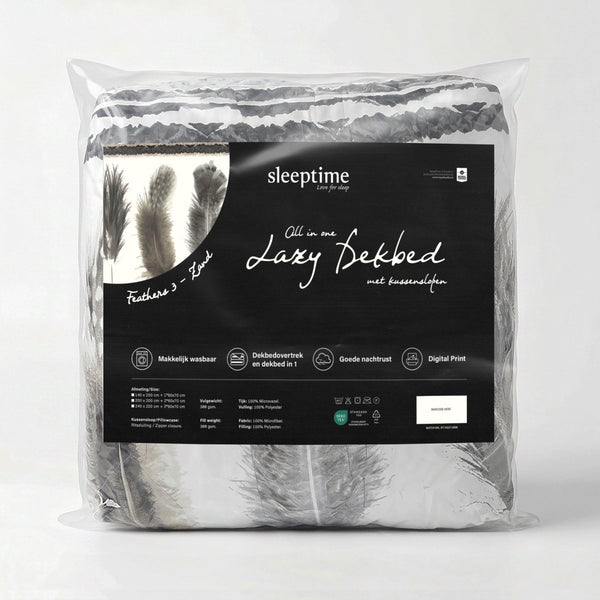 Microfibre Lazy Duvet Feathers 3 | Sand | King - 240cm (W) x 200cm (L) - The Bedding & Blankets Store