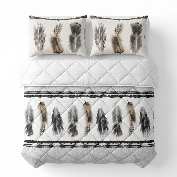 Microfibre Lazy Duvet Feathers 3 | Sand | King - 240cm (W) x 200cm (L) - The Bedding & Blankets Store