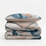Microfibre Lazy Duvet Glass Flower | Blue | King Long - 240cm (W) x 220cm (L) - The Bedding & Blankets Store