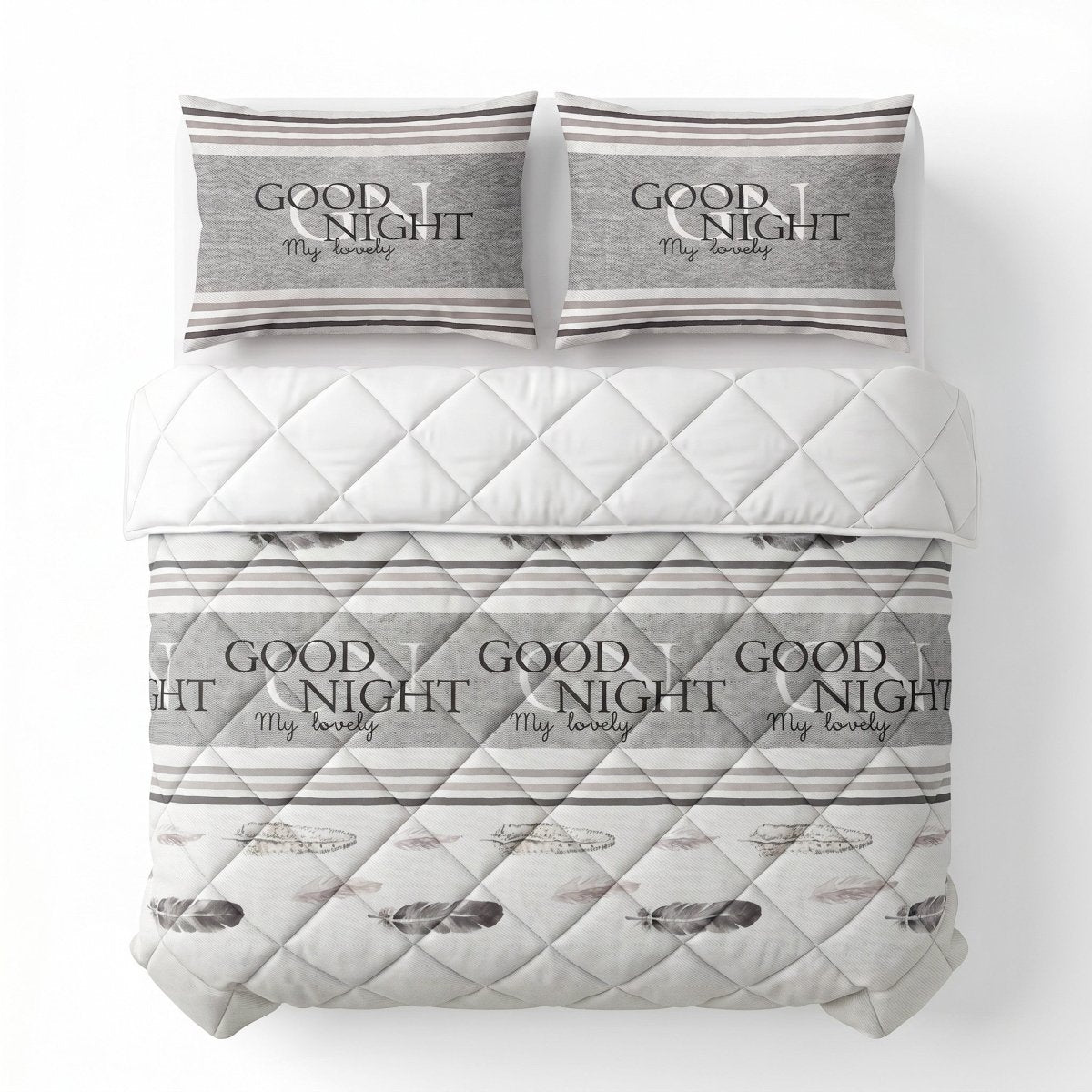 Microfibre Lazy Duvet Goodnight | Sand | King - 240cm (W) x 200cm (L) - The Bedding & Blankets Store