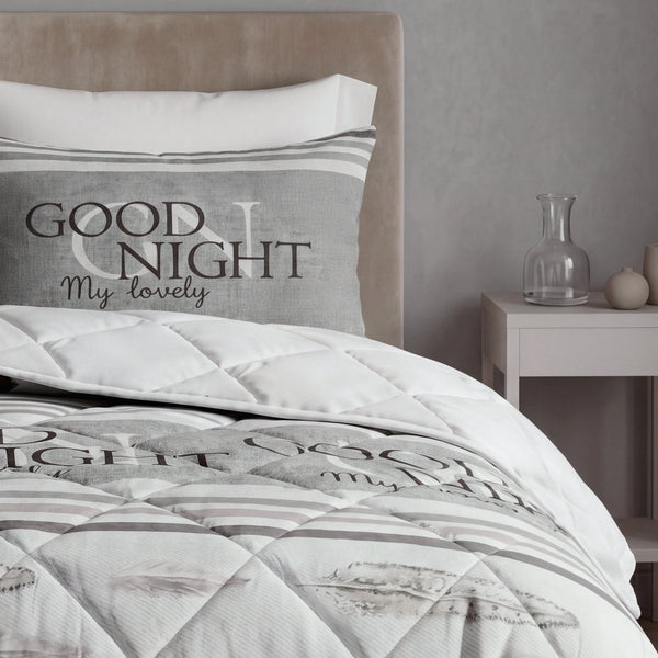 Microfibre Lazy Duvet Goodnight | Sand | King - 240cm (W) x 200cm (L) - The Bedding & Blankets Store