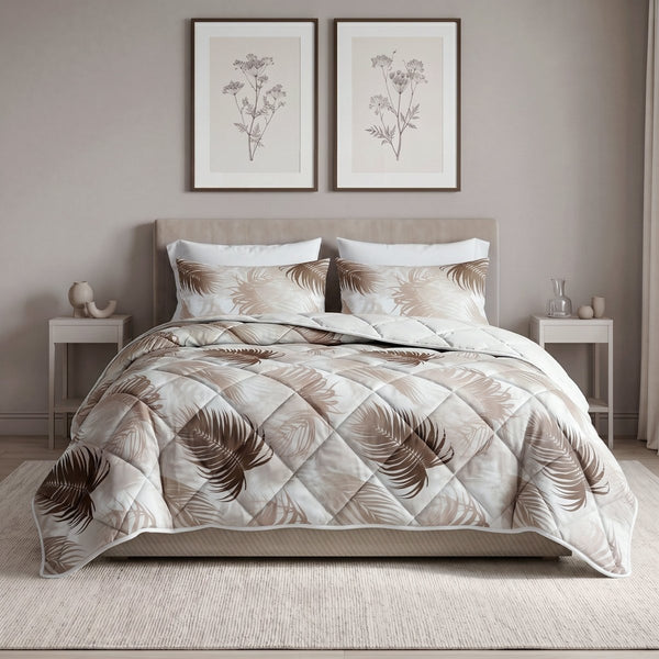 Microfibre Lazy Duvet Jayda | Sand | King - 240cm (W) x 200cm (L) - The Bedding & Blankets Store