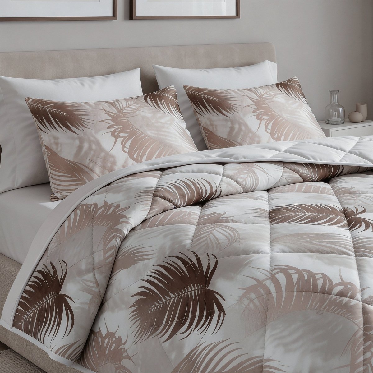 Microfibre Lazy Duvet Jayda | Sand | King - 240cm (W) x 200cm (L) - The Bedding & Blankets Store