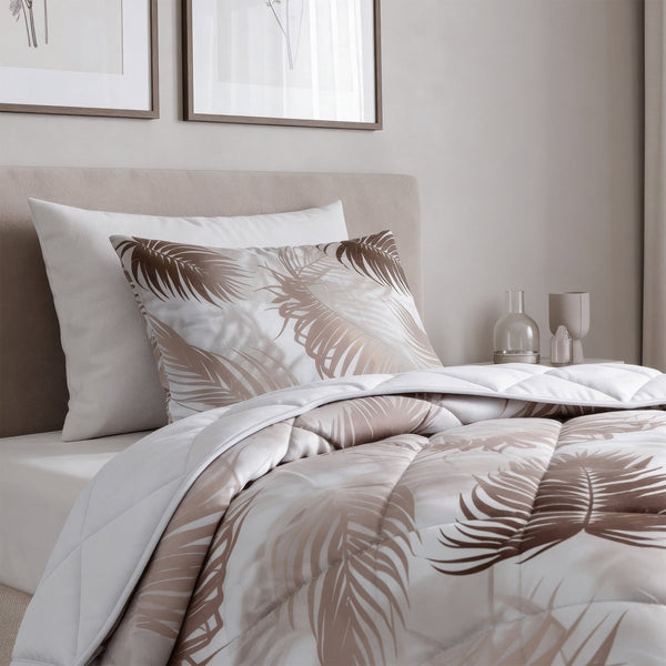 Microfibre Lazy Duvet Jayda | Sand | King - 240cm (W) x 200cm (L) - The Bedding & Blankets Store