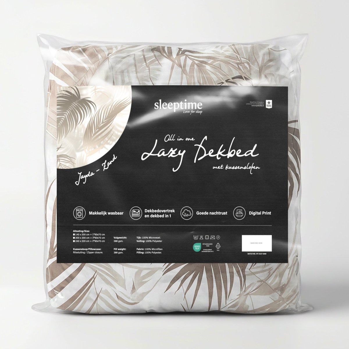Microfibre Lazy Duvet Jayda | Sand | King - 240cm (W) x 200cm (L) - The Bedding & Blankets Store