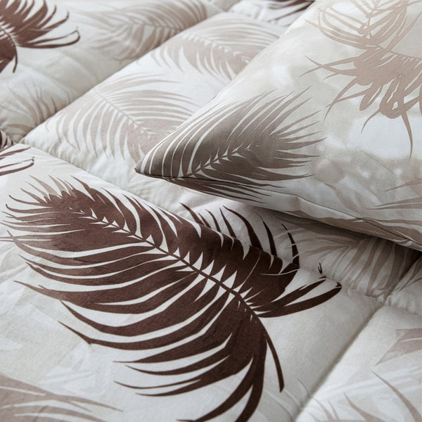 Microfibre Lazy Duvet Jayda | Sand | King - 240cm (W) x 200cm (L) - The Bedding & Blankets Store