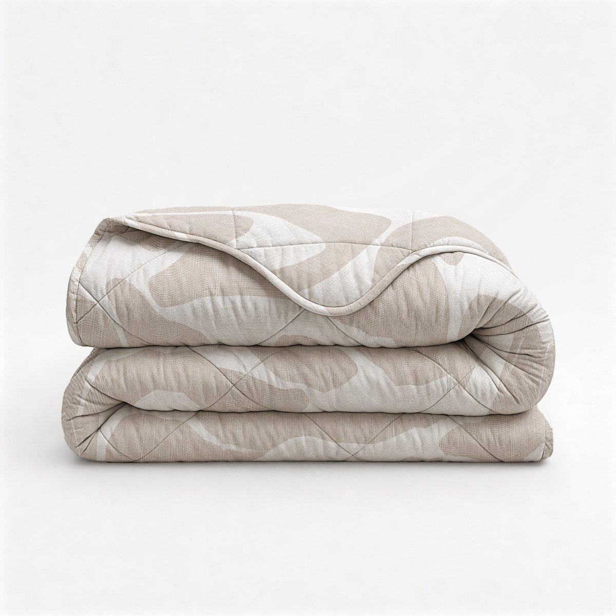Microfibre Lazy Duvet Kello | Taupe/Sand | King - 240cm (W) x 200cm (L) - The Bedding & Blankets Store