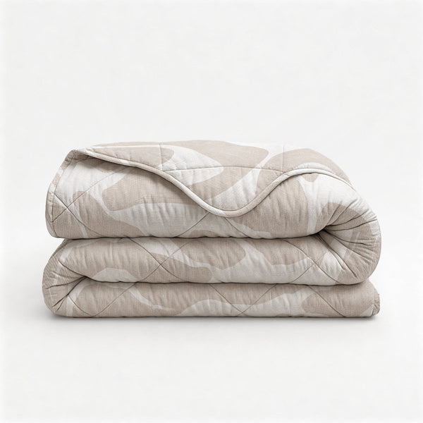 Microfibre Lazy Duvet Kello | Taupe/Sand | King - 240cm (W) x 200cm (L) - The Bedding & Blankets Store