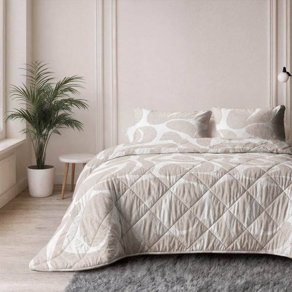 Microfibre Lazy Duvet Kello | Taupe/Sand | King - 240cm (W) x 200cm (L) - The Bedding & Blankets Store