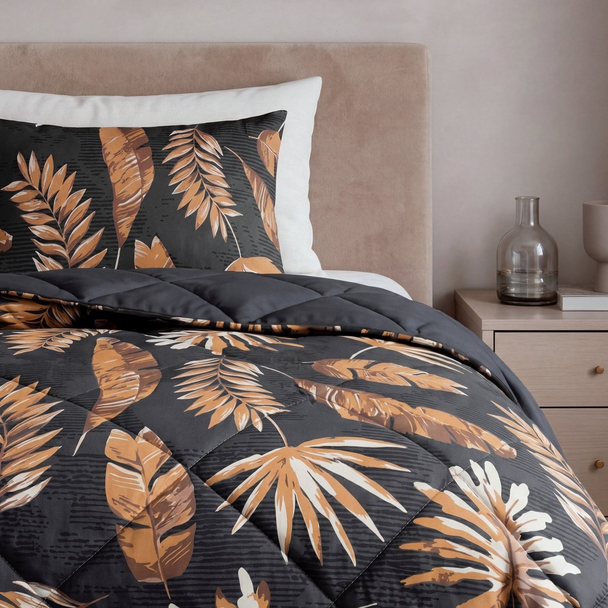 Microfibre Lazy Duvet Luisa | Sand | King - 240cm (W) x 200cm (L) - The Bedding & Blankets Store