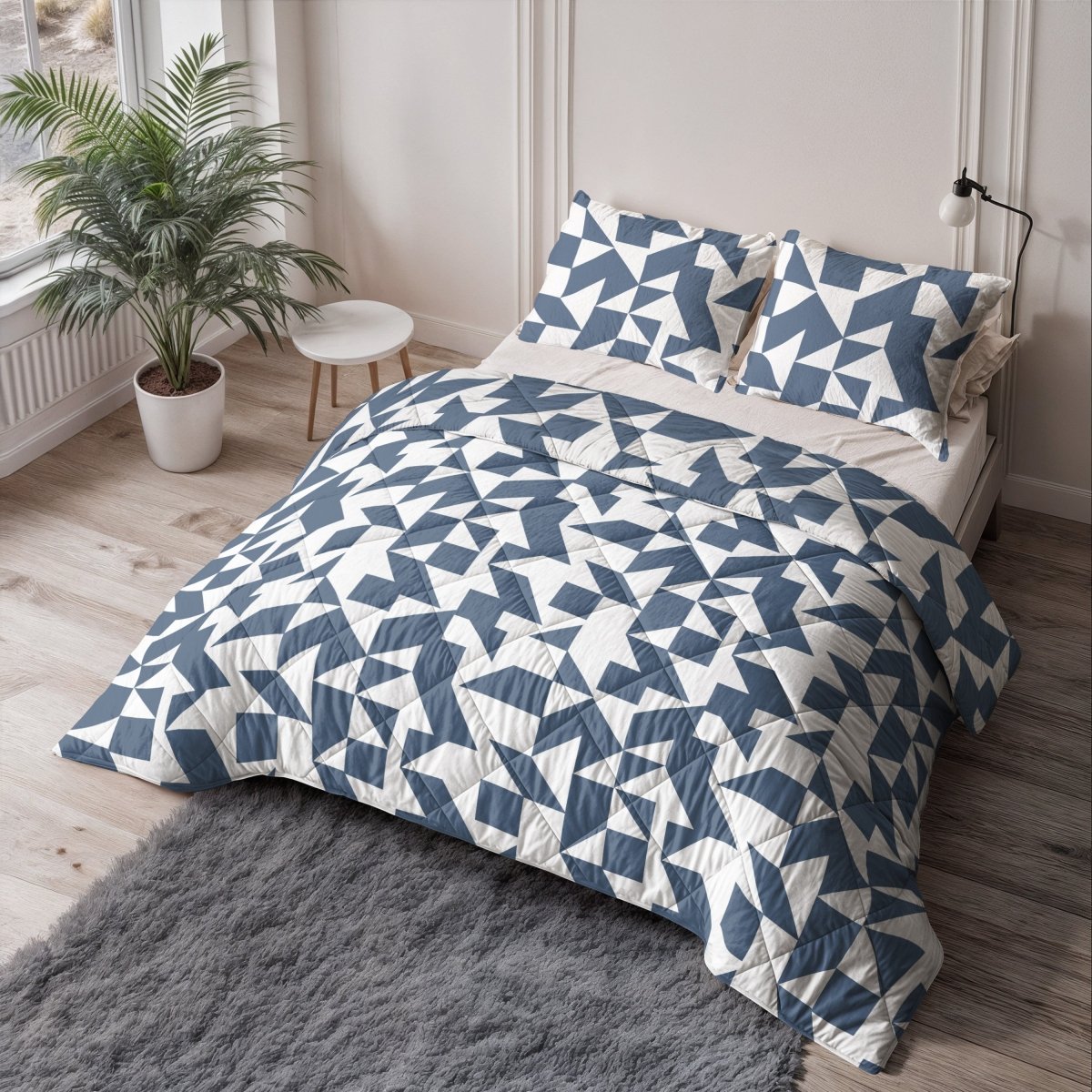 Microfibre Lazy Duvet Mado | Blue | King - 240cm (W) x 200cm (L) - The Bedding & Blankets Store
