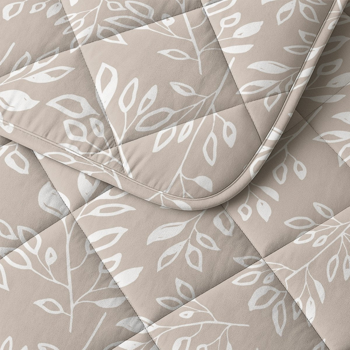 Microfibre Lazy Duvet Neva | Taupe/Sand | King - 240cm (W) x 200cm (L) - The Bedding & Blankets Store